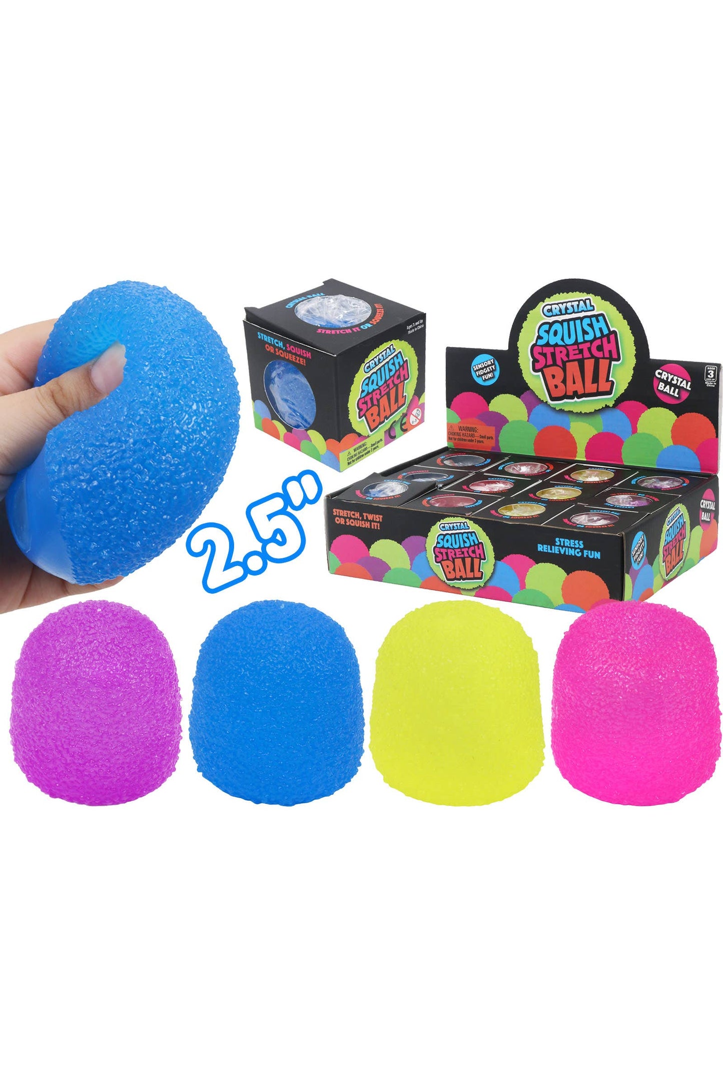 Sugar Textured Candy Maltose Putty Filled Squishy: ASSORTED / ONE SIZE