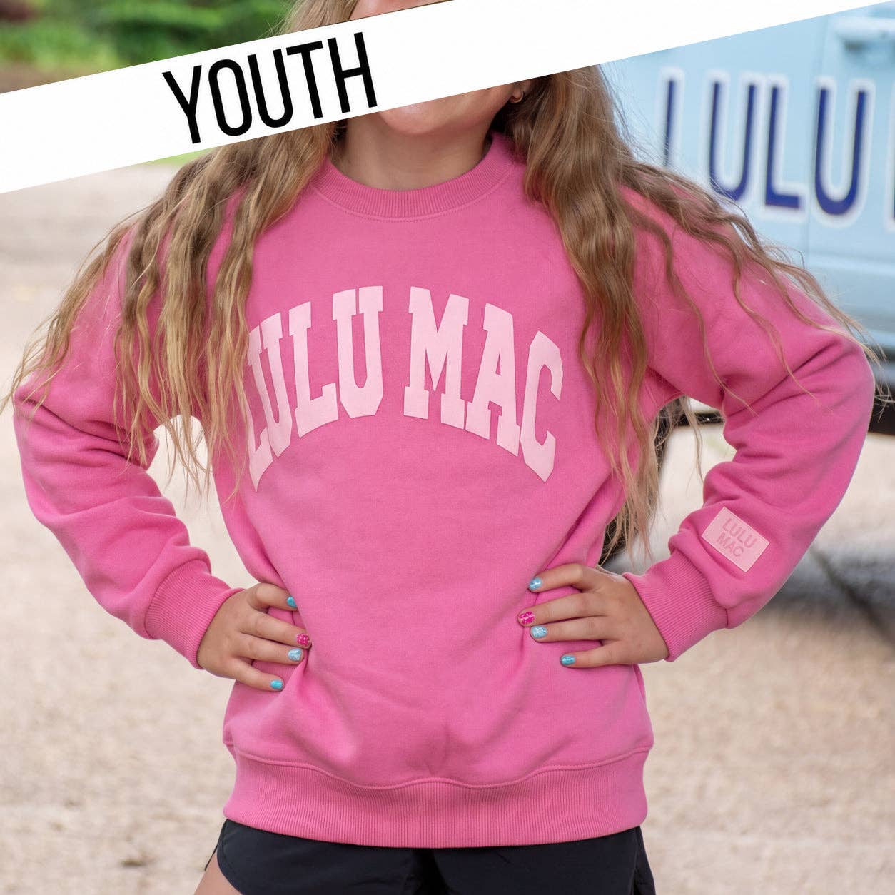 LuLu Mac YOUTH PINK/LIGHT PINK PUFF: PINK/LIGHT PINK