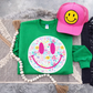 Floral Smiley Sweatshirts & T-Shirts : GILDAN T Shirt / Adult Large
