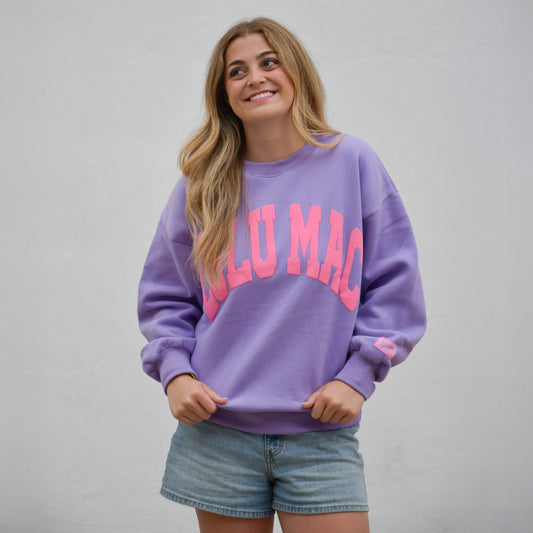 LULU MAC Purple/Pink Puff Sweatshirt