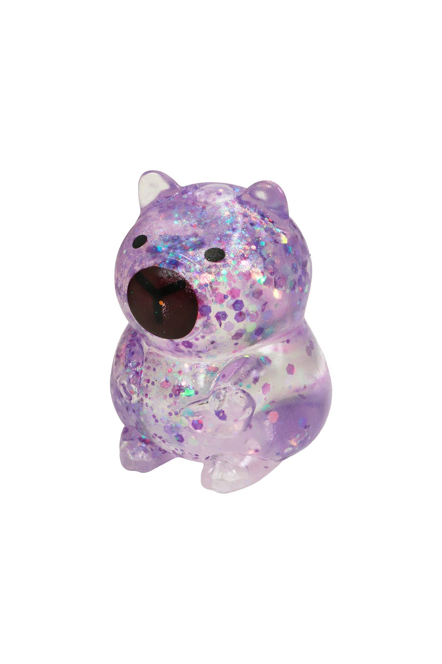 Capybara Iridescent Glittery Maltose Putty Filled Squishy: ASSORTED / ONE SIZE