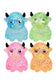 Highland Cow Glitter Maltose Putty Slime Filled Squishy Toy: ASSORTED / ONE SIZE