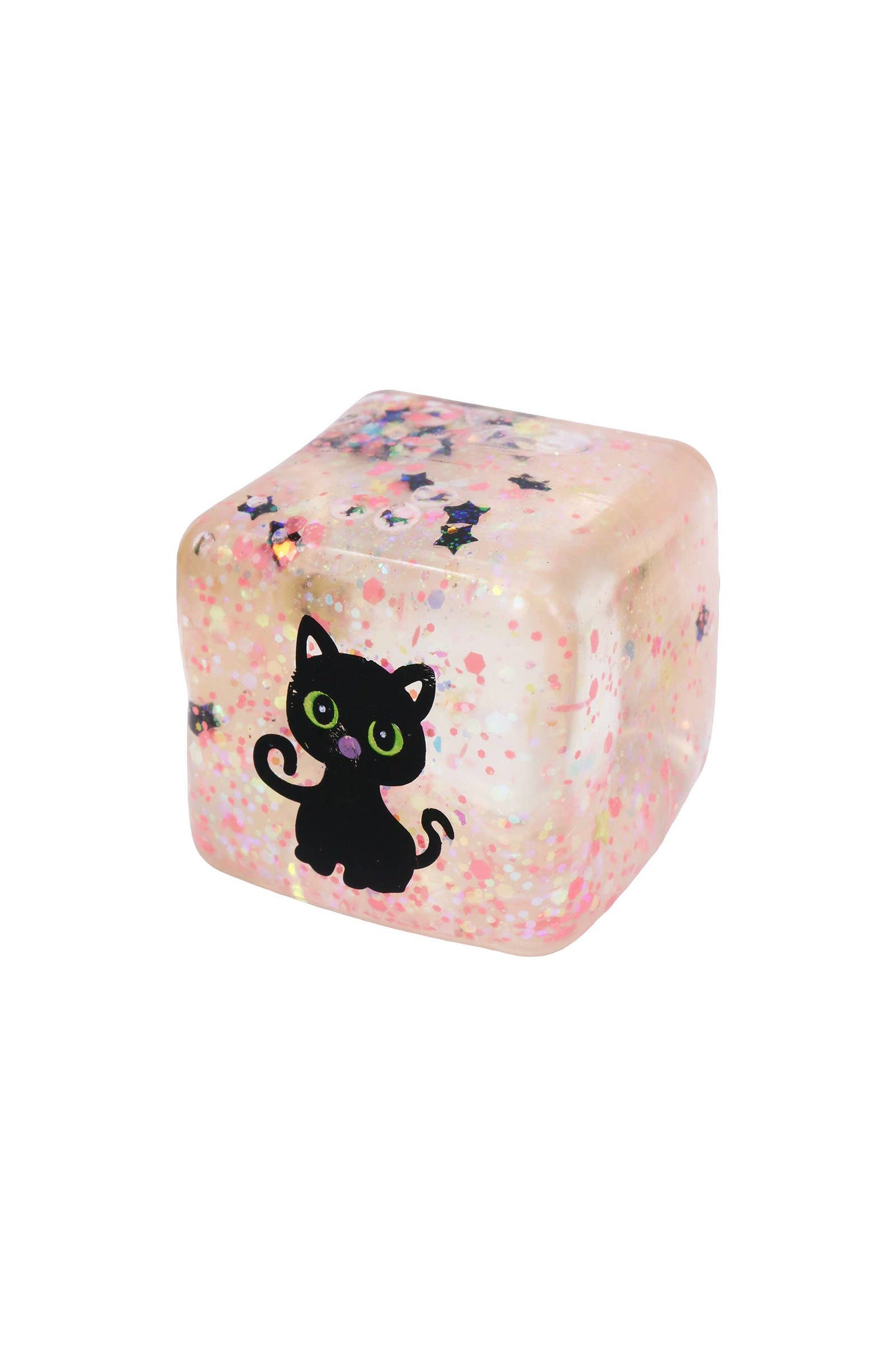 Halloween Glow In Dark Glittery Sugar Maltose Cube Squishy: ASSORTED / ONE SIZE