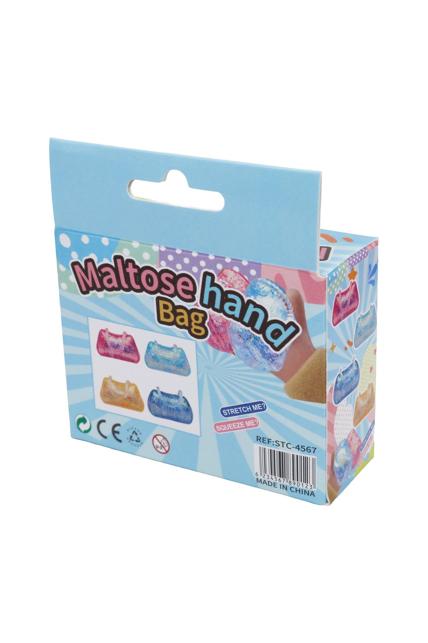 Handbag Purse Glitter Maltose Putty Slime Filled Squishy Toy: ASSORTED / ONE SIZE