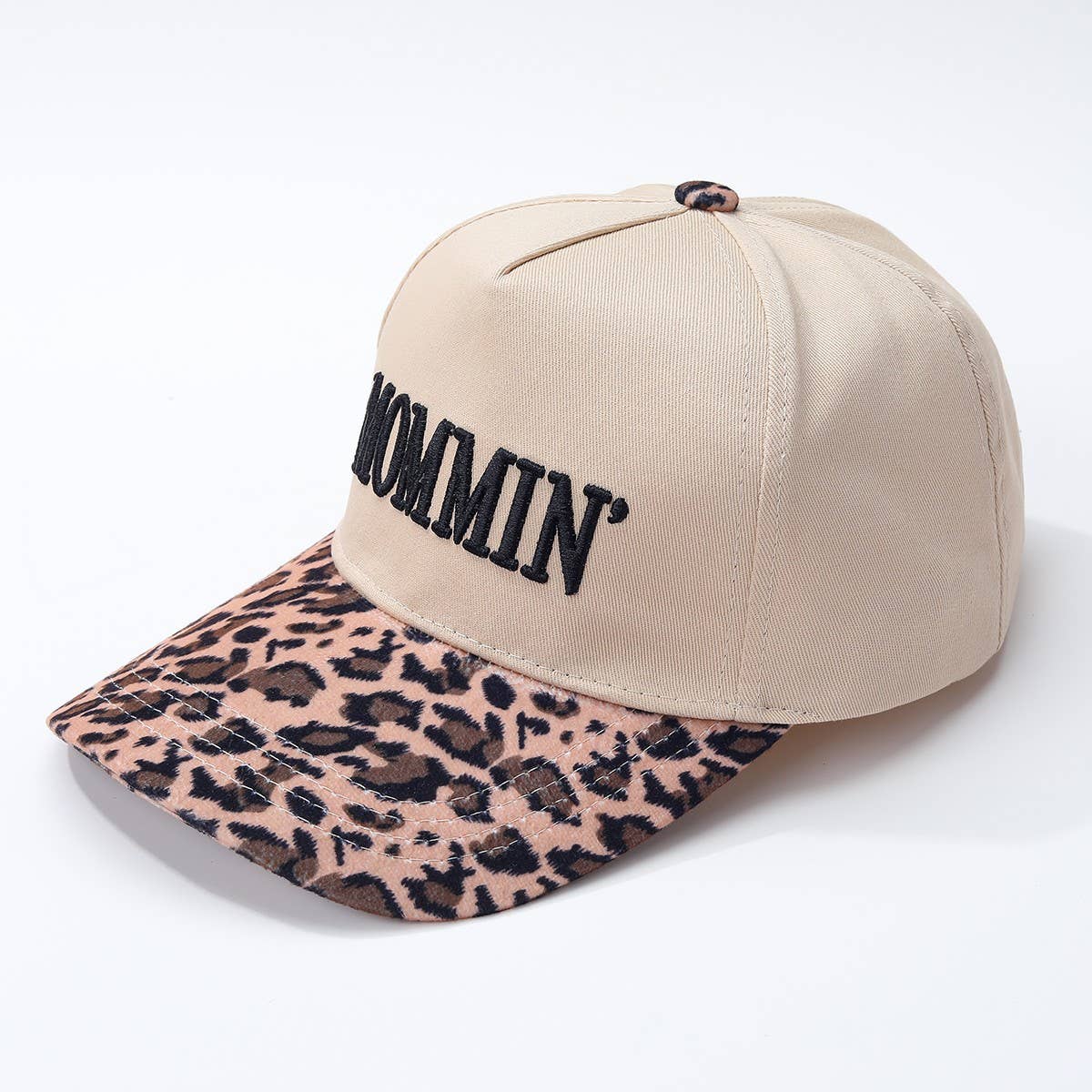 MOMMIN Embroidered Trucker Hat - Vintage Style | 40HW749: Pink
