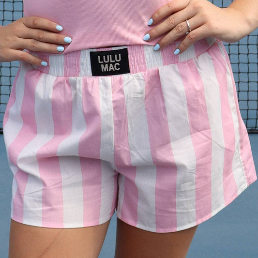 LULU MAC LIGHT PINK DARBY BOXER SHORT