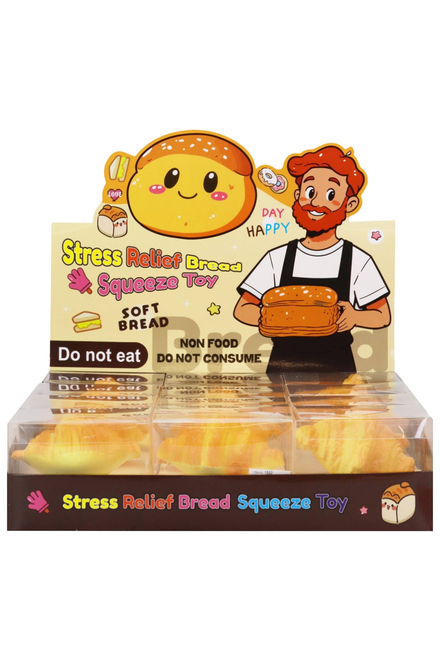 Croissant Pastry Bread Slow Rising Foam Squishy: AS SHOWN / ONE SIZE