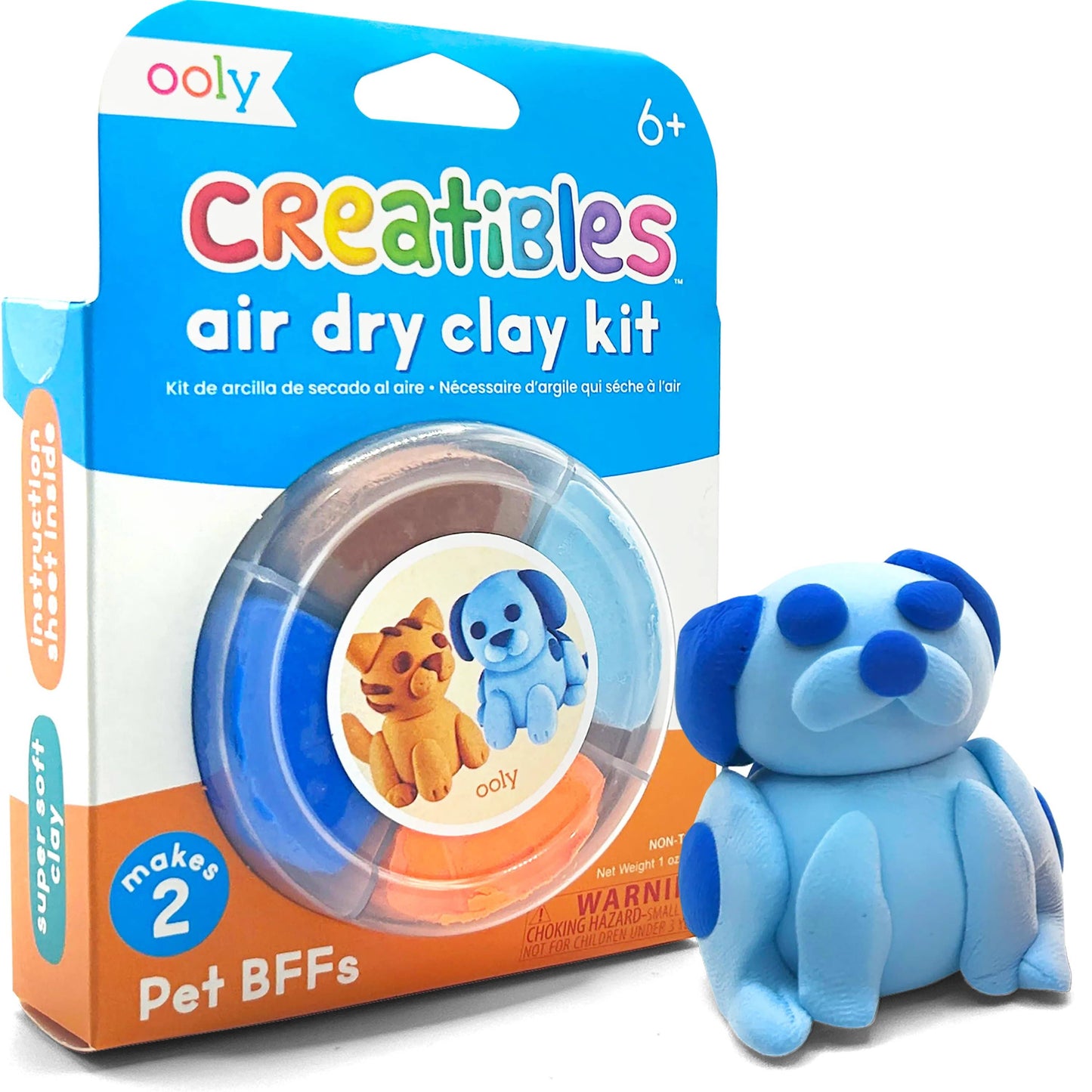 Creatibles: Air Dry Clay BFFs Kit - Pet Pals (Set of 4 Color