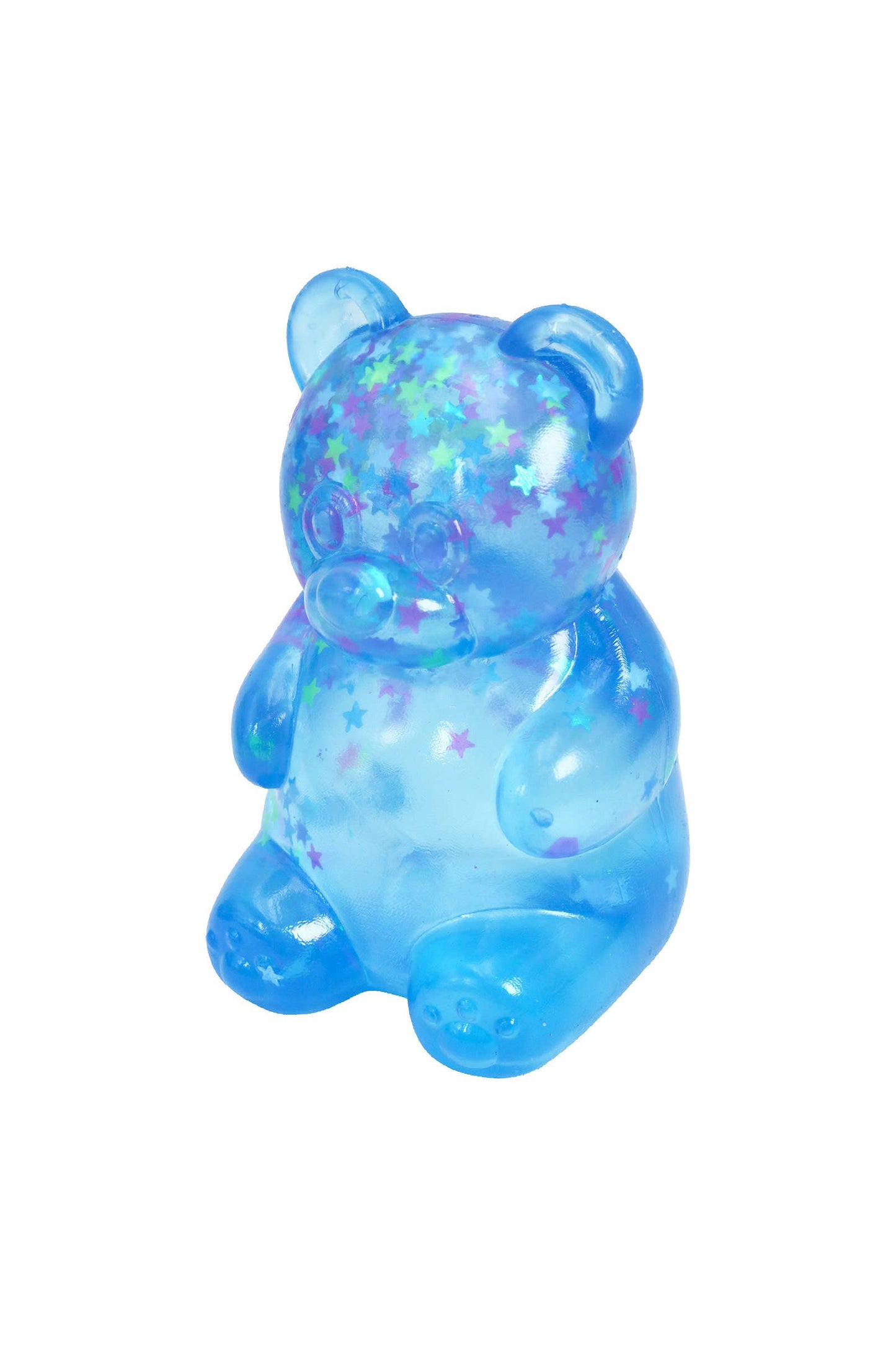 Star Confetti Teddy Bear Thick Maltose Putty Filled Squishy: ASSORTED / ONE SIZE