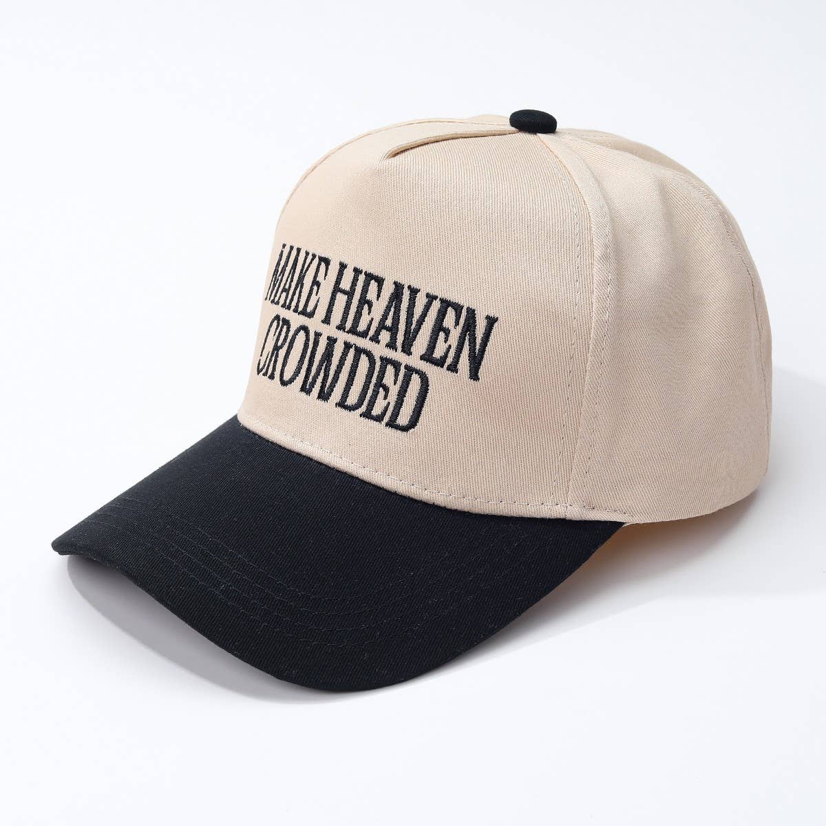 MAKE HEAVEN CROWDED BASEBALL CAP |  Black