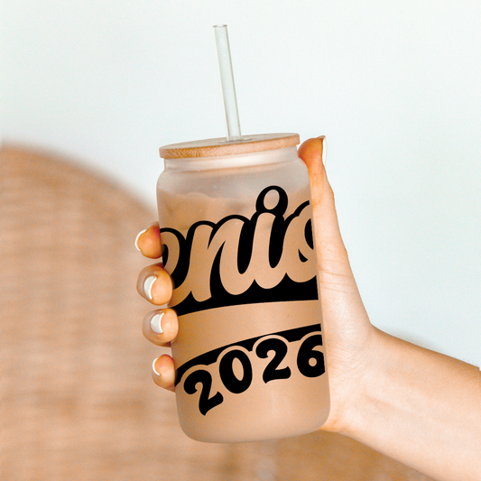 Senior 2026 B&W-16oz UV DTF Wrap