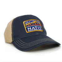 San Juan Hat - Navy/Khaki