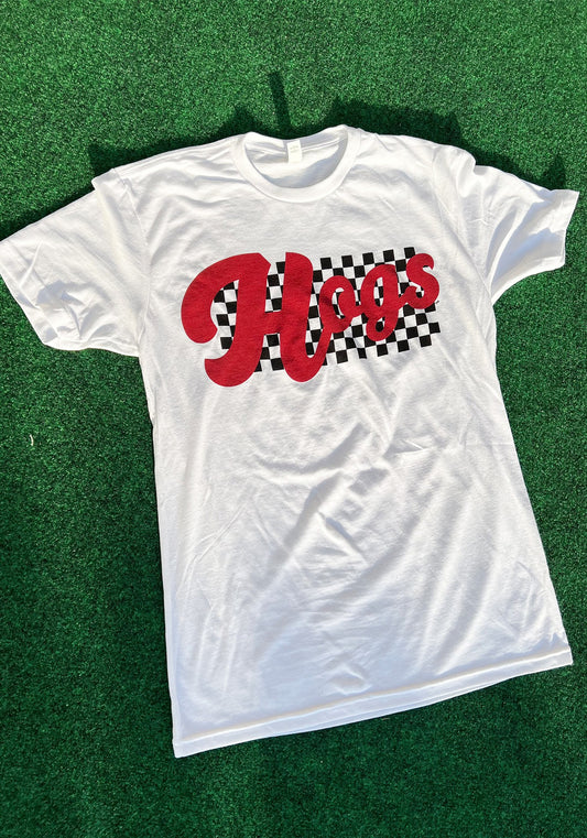 Hog Checkered Short Sleeve Tee