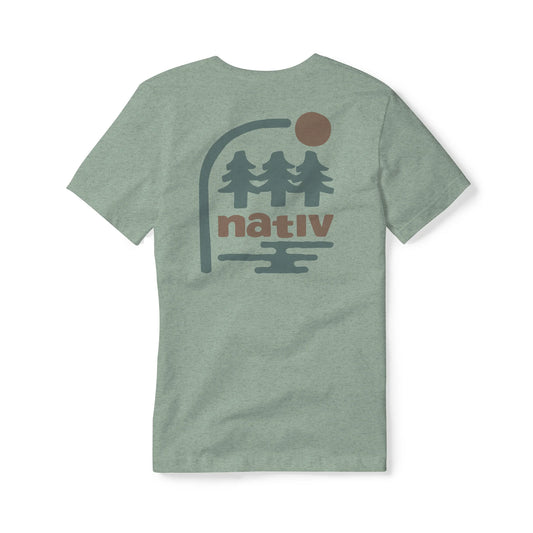 Solstice Native Tee - Vintage Green