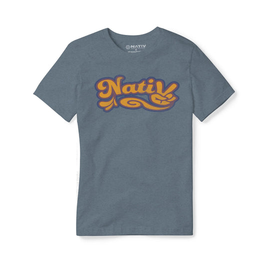 Nativ Peace out Tee - Indigo