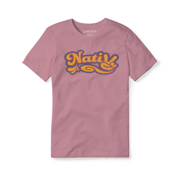 Nativ Peace Out Tee - Vintage Pink
