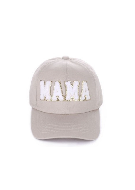 MAMA Ball Cap in the Color Ash Mocha