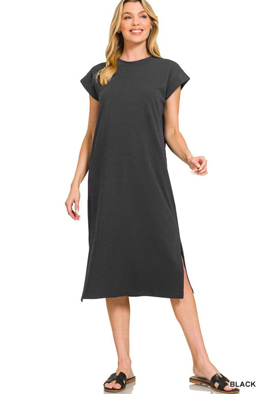 Zenana Midi Dress Black