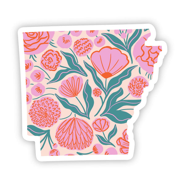 Arkansas Sticker - Elegant Floral