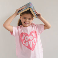 Book Lover Tee - Toddler/Youth - Pink