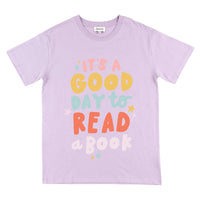 Good Day to Read Pippi Tee - Lilac