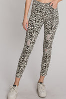 Cream Cheetah Print Pants