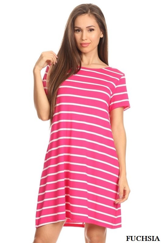 Flirty Fuchsia Tunic Dress