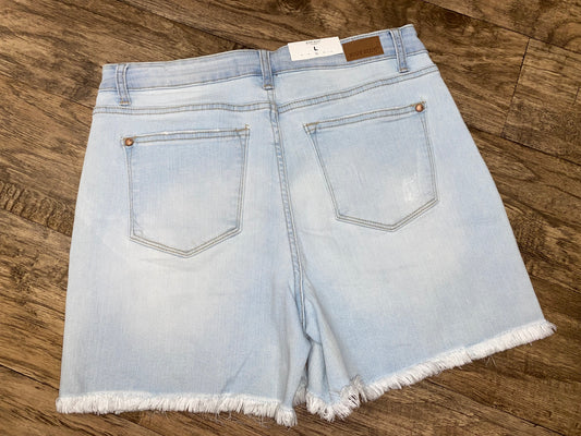 Judy Blue High Waisted Light Denim Shorts