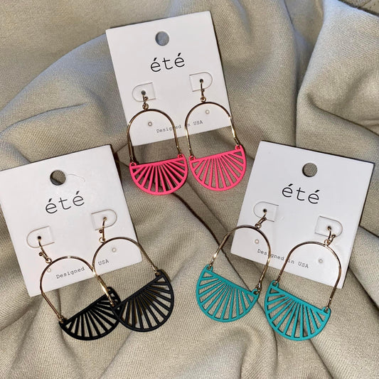 Half Circle Dangle Earrings