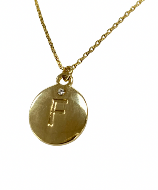 Gold Initial necklace