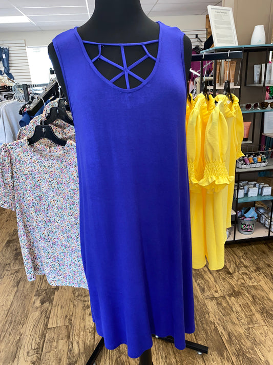 Royal Blue Sleeveless Dress