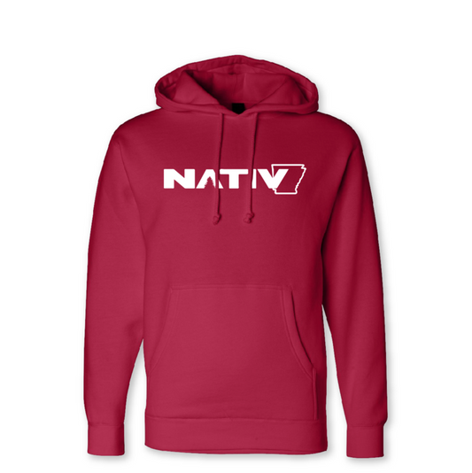 NATIV Ar state red hoodie