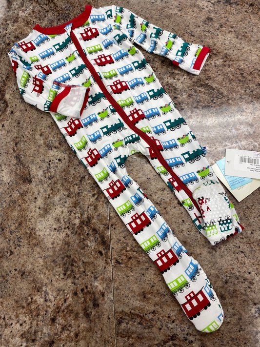 Zipper Footie toy train 6-9mo.