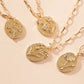 Birth Flower Charm Gold Dipped Necklace