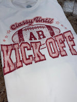 Oversized Vintage 'Classy Until AR Kickoff' Graphic Tee