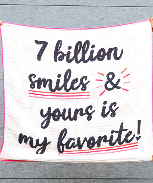 Baby Blanket -7 Billion smiles