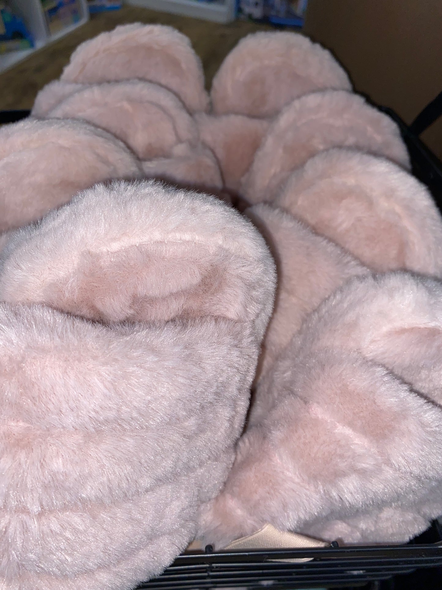 Pink Fuzzy Slippers