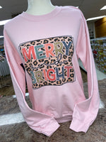 Leopard Merry & Bright Sweatshirt