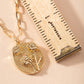 Birth Flower Charm Gold Dipped Necklace