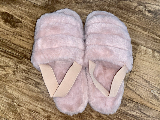 Pink Fuzzy Slippers