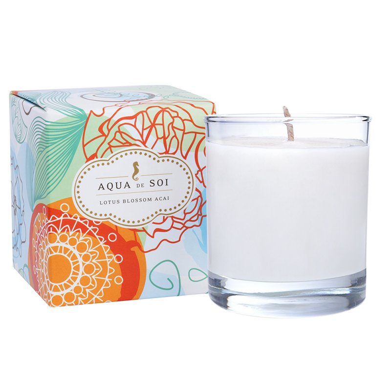 Aqua de SOi soy candle Lotus Blossom Açaí