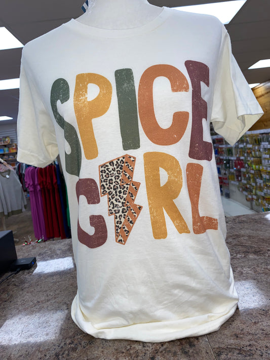 Leopard Lightning Bolt Spice Girl Tee