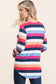 Multicolor Stripe Long Sleeve Top